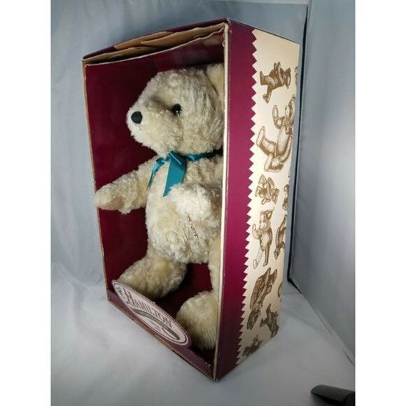 Vintage DAKIN 30 Years White Teddy Bear Jointed Plush  Dakin Hanilton 1997 Limited Edition 16\